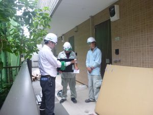 松戸　外構工事　フェンス設置　安全パトロール