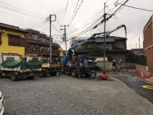 千葉市　外構工事　土間コンクリート打設　安全パトロール