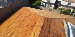 柏市　木造　2階建て　解体工事　スレート屋根　